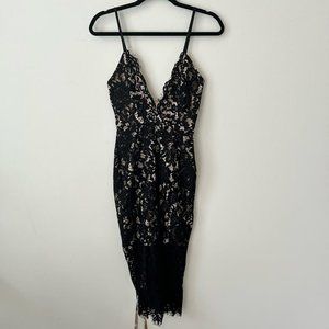 NEW House of CB Black Lace Dress - Sz S